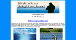 Desktop Screenshot of fishinglicensein.com