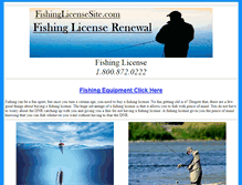 Tablet Screenshot of fishinglicensein.com